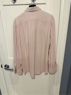 Emanuel Berg Long-Sleeve Button-Up Shirt in Light Pink